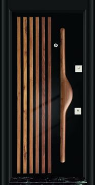 MONO ÇELİK KAPI  MN-1008  Daire Giriş Kapısı, Çelik Kapı Dışarıdan İçeriye Sol'a