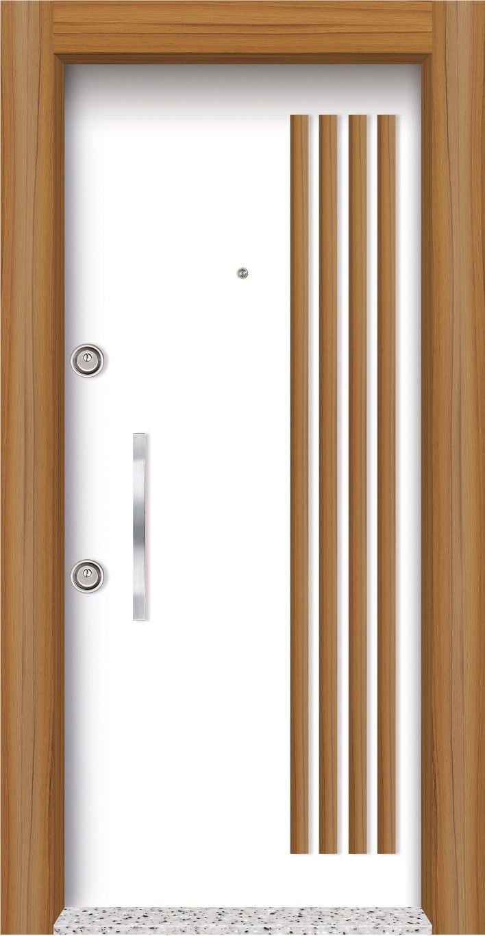 Daire Giriş Çelik Kapısı | Modern Çelik Kapı | Mono MN-1010