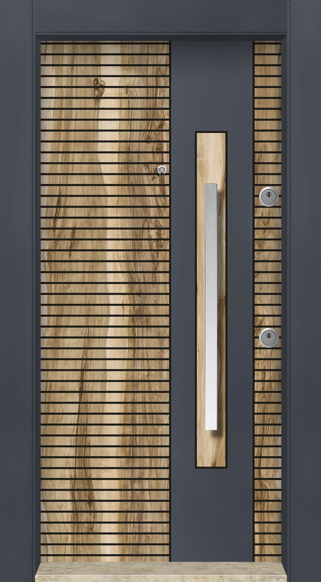 MONO ÇELİK KAPI  MN-1102  Daire Giriş Kapısı, Çelik Kapı Dışarıdan İçeriye Sol'a