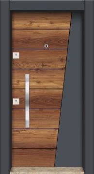 MONO ÇELİK KAPI  MN-1105  Daire Giriş Kapısı, Çelik Kapı