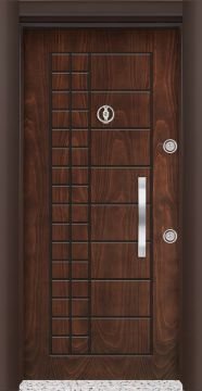 MONO ÇELİK KAPI  MN-1801 Daire Giriş Kapısı, Çelik Kapı Dışarıdan İçeriye Sol'a