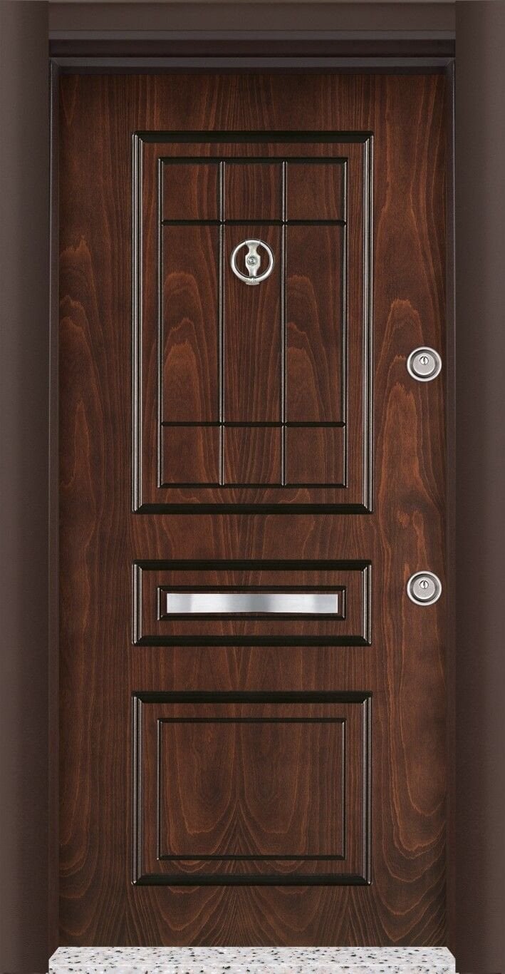 MONO ÇELİK KAPI  MN-1803 Daire Giriş Kapısı, Çelik Kapı Dışarıdan İçeriye Sol'a