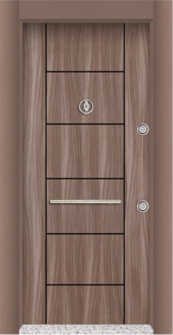 MONO ÇELİK KAPI  MN-1827 Daire Giriş Kapısı, Çelik Kapı Dışarıdan İçeriye Sol'a