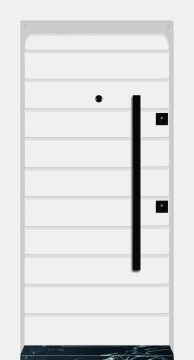 MONO ÇELİK KAPI  MN-1834 Daire Giriş Kapısı, Çelik Kapı Dışarıdan İçeriye Sol'a