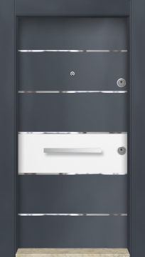 MONO ÇELİK KAPI  MN-6011 Dış İklim Kapısı , Yağmur'a ve Güneşe Dayanıklı Çelik kapı Dışarıdan İçeriye Sol'a