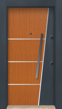 MONO ÇELİK KAPI  MN-6014 Dış İklim Kapısı , Yağmur'a ve Güneşe Dayanıklı Çelik kapı Dışarıdan İçeriye Sol'a