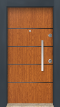 MONO ÇELİK KAPI  MN-6015 Dış İklim Kapısı , Yağmur'a ve Güneşe Dayanıklı Çelik kapı Dışarıdan İçeriye Sol'a