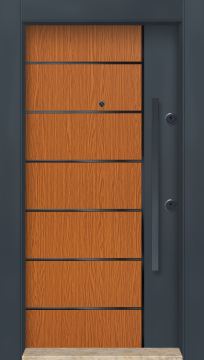 MONO ÇELİK KAPI  MN-6016 Dış İklim Kapısı , Yağmur'a ve Güneşe Dayanıklı Çelik kapı Dışarıdan İçeriye Sol'a