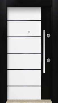 MONO ÇELİK KAPI  MN-6018 Dış İklim Kapısı , Yağmur'a ve Güneşe Dayanıklı Çelik kapı Dışarıdan İçeriye Sol'a