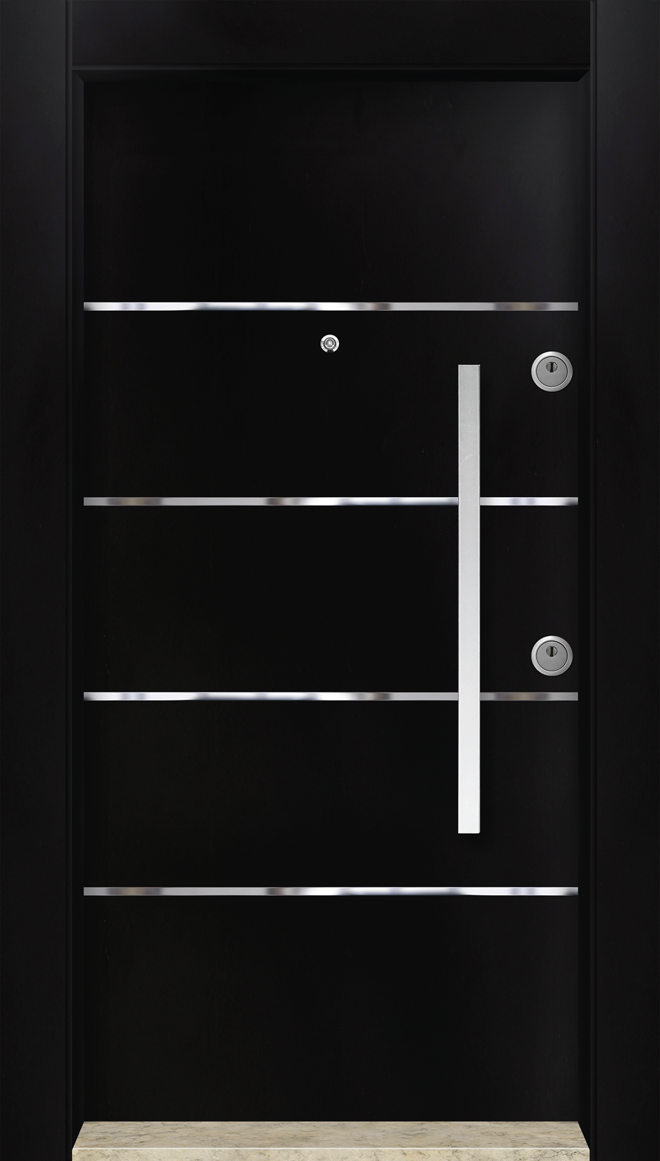 MONO ÇELİK KAPI  MN-6019 Dış İklim Kapısı , Yağmur'a ve Güneşe Dayanıklı Çelik kapı Dışarıdan İçeriye Sol'a