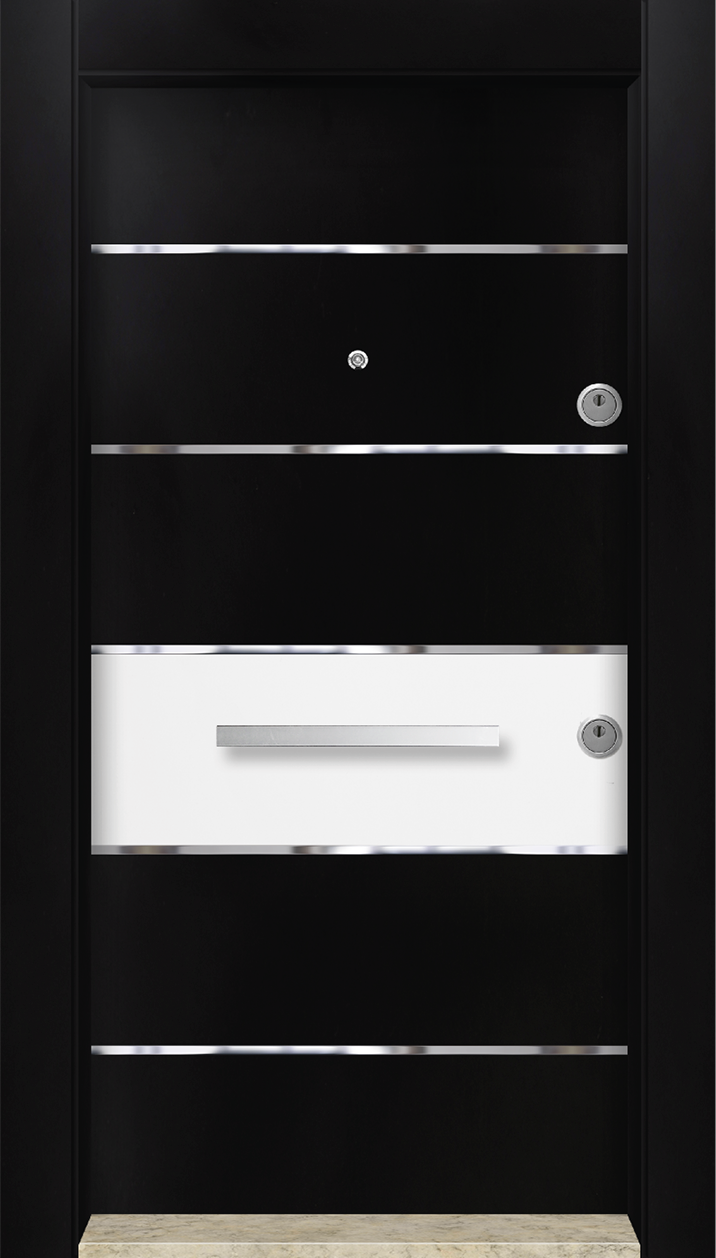 MONO ÇELİK KAPI  MN-6023 Dış İklim Kapısı , Yağmur'a ve Güneşe Dayanıklı Çelik kapı Dışarıdan İçeriye Sol'a