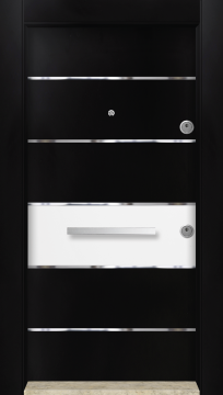 MONO ÇELİK KAPI  MN-6023 Dış İklim Kapısı , Yağmur'a ve Güneşe Dayanıklı Çelik kapı Dışarıdan İçeriye Sol'a