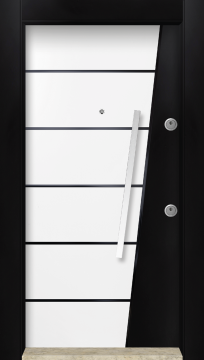 MONO ÇELİK KAPI  MN-6024 Dış İklim Kapısı , Yağmur'a ve Güneşe Dayanıklı Çelik kapı Dışarıdan İçeriye Sol'a