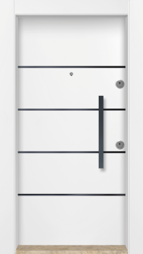 MONO ÇELİK KAPI  MN-6027 Dış İklim Kapısı , Yağmur'a ve Güneşe Dayanıklı Çelik kapı Dışarıdan İçeriye Sol'a