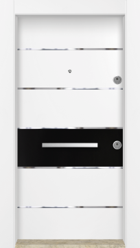 MONO ÇELİK KAPI  MN-6029 Dış İklim Kapısı , Yağmur'a ve Güneşe Dayanıklı Çelik kapı Dışarıdan İçeriye Sol'a