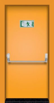 MONO ÇELİK KAPI  MN-8003 Turuncu Yangın Kapısı