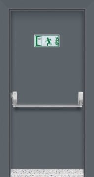 MONO ÇELİK KAPI  MN-8013 Antrasit Yangın Kapısı