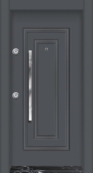 MONO ÇELİK KAPI MN-1015 Kabartmalı Daire Giriş Kapısı, Çelik Kapı Dışarıdan İçeriye Sağ'a