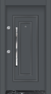 MONO ÇELİK KAPI MN-1015 Kabartmalı Daire Giriş Kapısı, Çelik Kapı