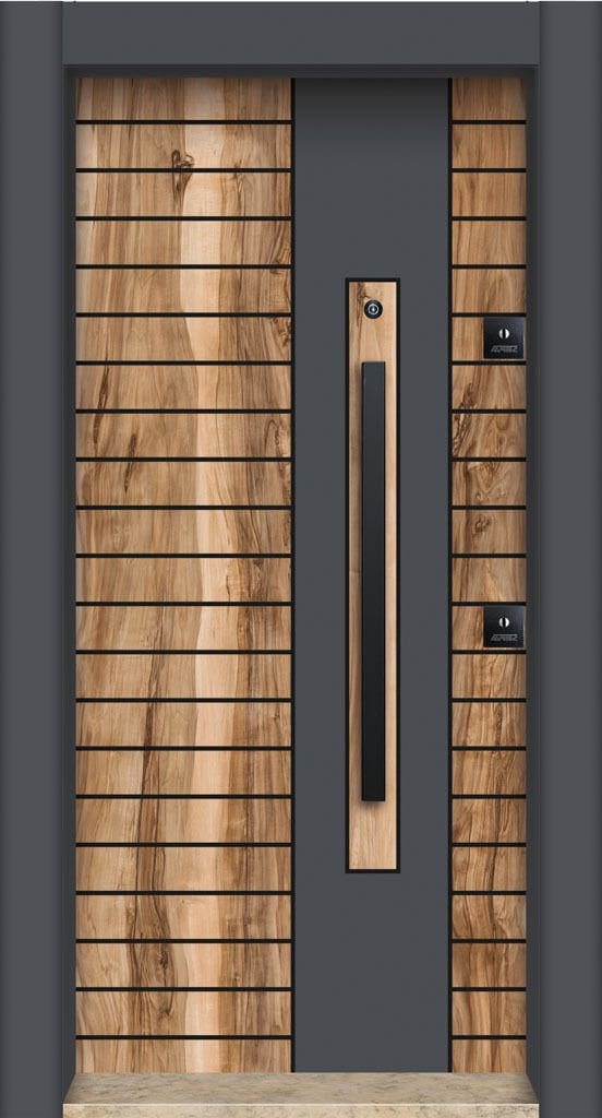 MONO ÇELİK KAPI MN-1102 Y Daire Giriş Kapısı, Çelik Kapı Dışarıdan İçeriye Sol'a