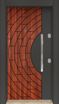 MONO ÇELİK KAPI MN-1103 Daire Giriş Kapısı, Çelik Kapı Dışarıdan İçeriye Sol'a