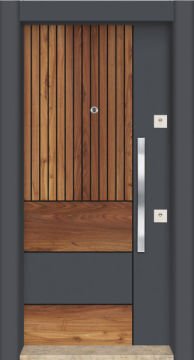 MONO ÇELİK KAPI MN-1108  Daire Giriş Kapısı, Çelik Kapı Dışarıdan İçeriye Sol'a