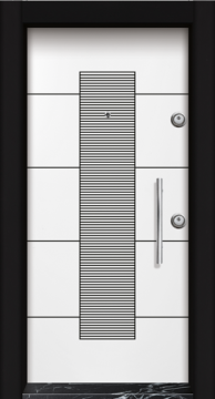 MONO ÇELİK KAPI MN-1829 S Daire Giriş Kapısı, Çelik Kapı Dışarıdan İçeriye Sol'a