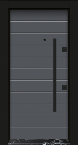 MONO ÇELİK KAPI MN-1835 S Daire Giriş Kapısı, Çelik Kapı Dışarıdan İçeriye Sol'a