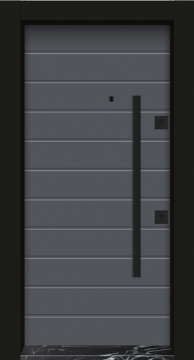 MONO ÇELİK KAPI MN-1835 S Daire Giriş Kapısı, Çelik Kapı Dışarıdan İçeriye Sol'a