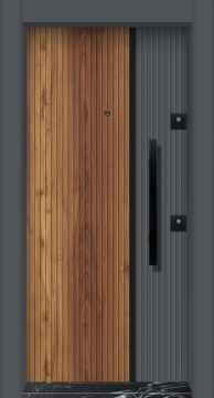 MONO ÇELİK KAPI MN-1040 S Daire Giriş Kapısı, Çelik Kapı Dışarıdan İçeriye Sol'a