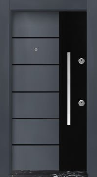 MONO ÇELİK KAPI MN-6001 Dış İklim Kapısı , Yağmur'a ve Güneşe Dayanıklı Çelik kapı Dışarıdan İçeriye Sol'a