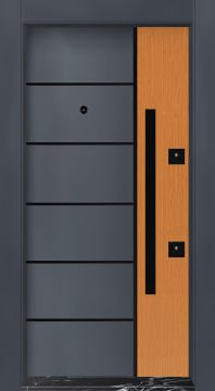 MONO ÇELİK KAPI MN-6002 Dış İklim Kapısı , Yağmur'a ve Güneşe Dayanıklı Çelik kapı Dışarıdan İçeriye Sol'a