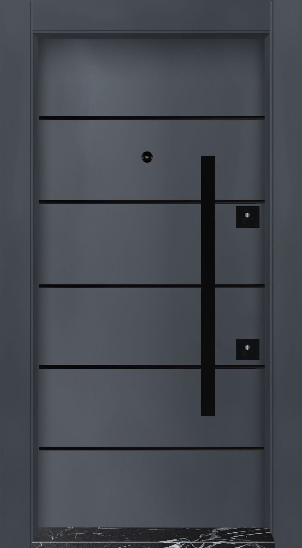 MONO ÇELİK KAPI MN-6005 Dış İklim Kapısı , Yağmur'a ve Güneşe Dayanıklı Çelik kapı Dışarıdan İçeriye Sol'a