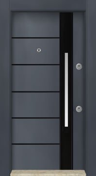 MONO ÇELİK KAPI MN-6042 Dış İklim Kapısı , Yağmur'a ve Güneşe Dayanıklı Çelik kapı Dışarıdan İçeriye Sol'a