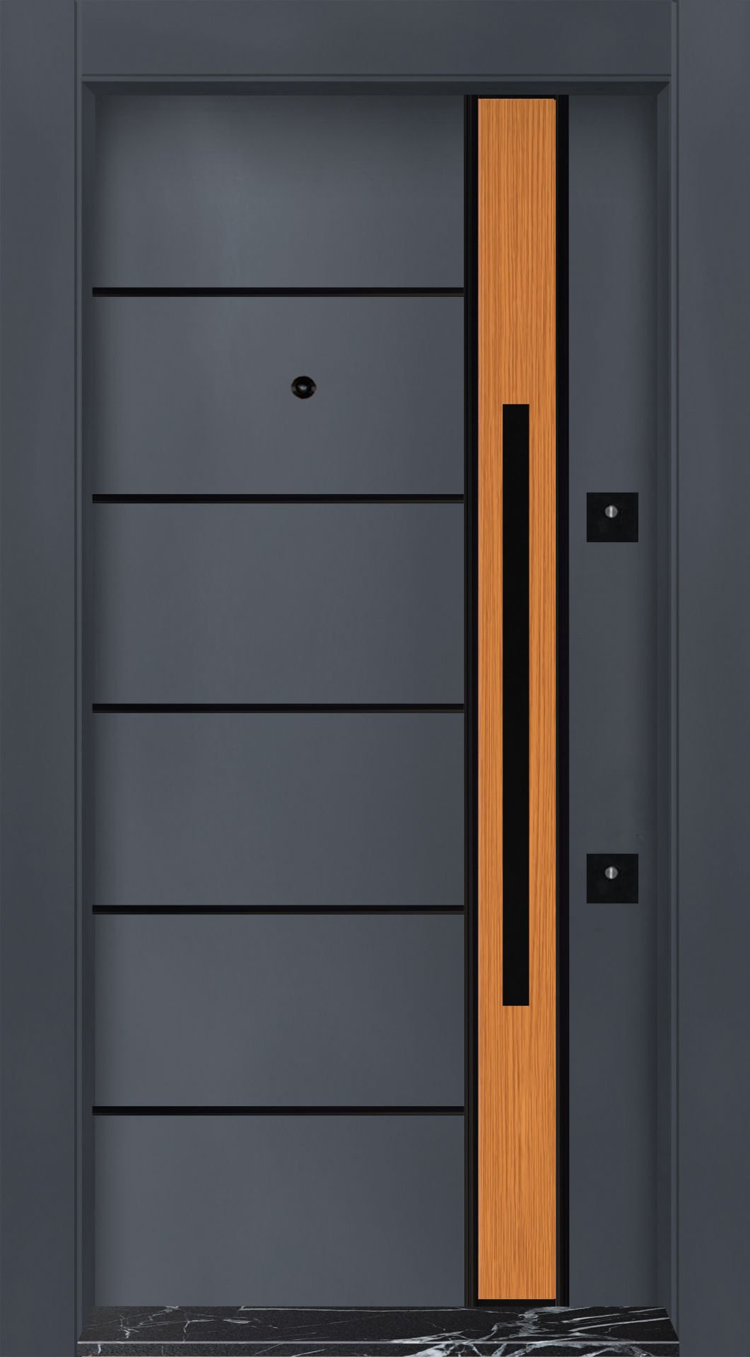 MONO ÇELİK KAPI MN-6044 Dış İklim Kapısı , Yağmur'a ve Güneşe Dayanıklı Çelik kapı Dışarıdan İçeriye Sol'a