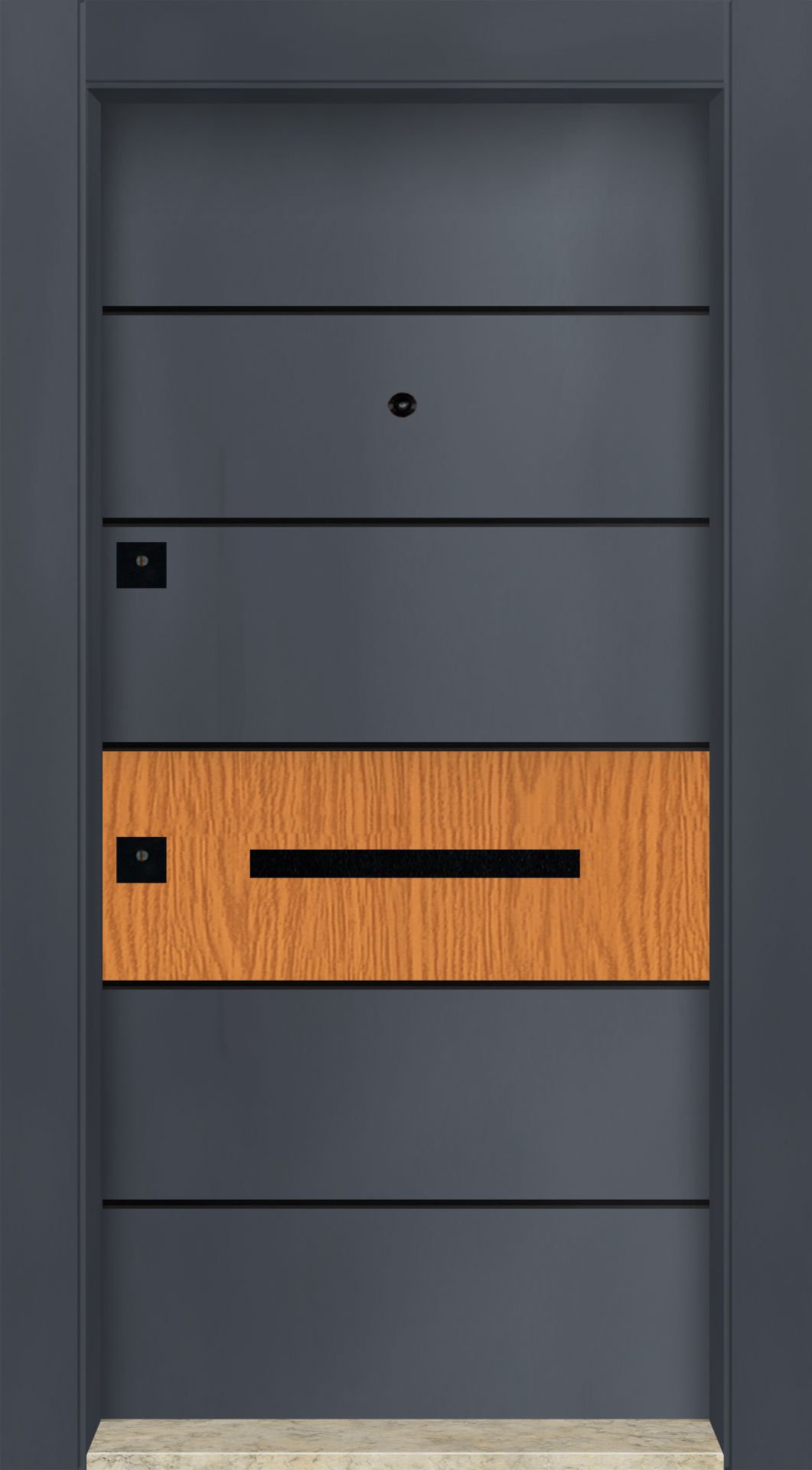 MONO ÇELİK KAPI MN-6047 Dış İklim Kapısı , Yağmur'a ve Güneşe Dayanıklı Çelik kapı