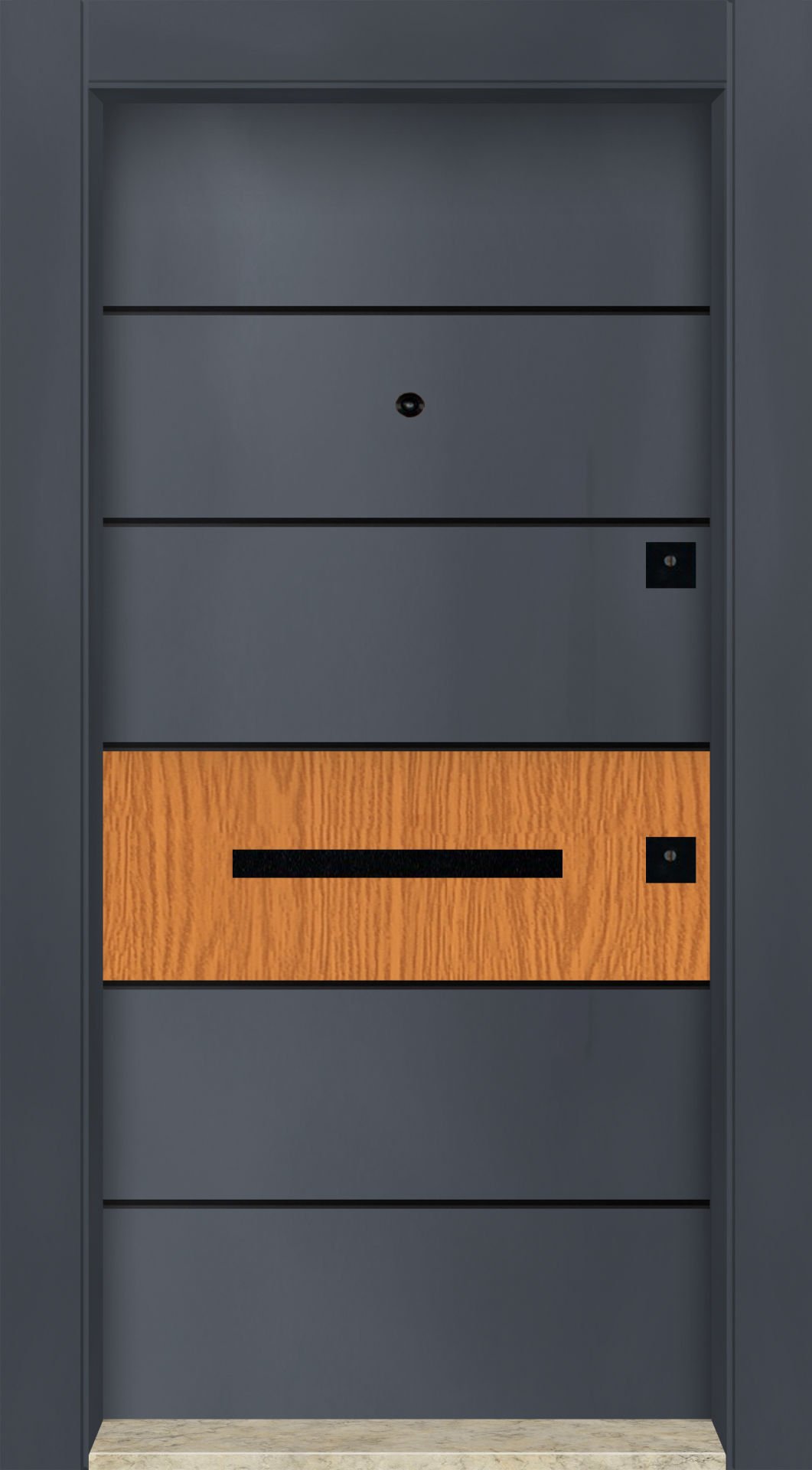 MONO ÇELİK KAPI MN-6047 Dış İklim Kapısı , Yağmur'a ve Güneşe Dayanıklı Çelik kapı Dışarıdan İçeriye Sol'a