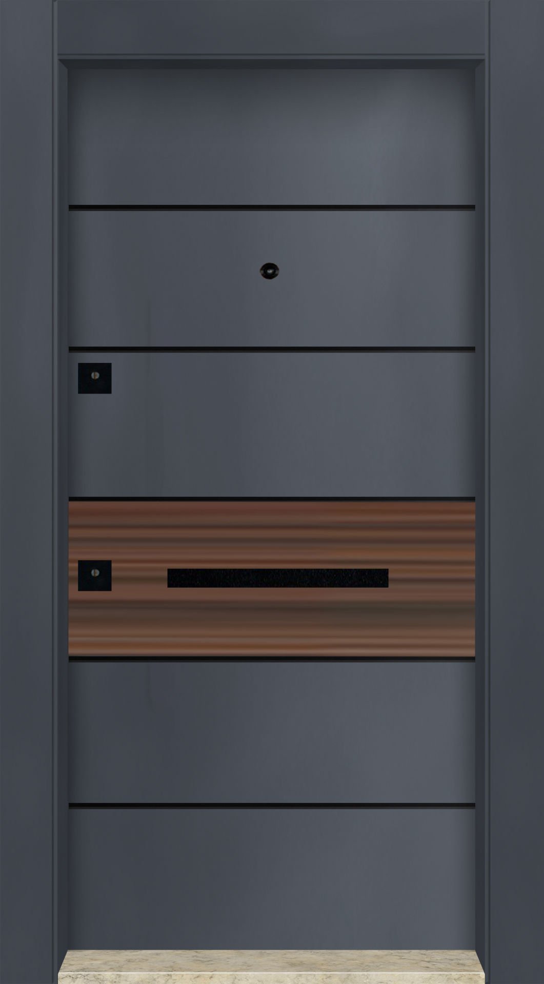 MONO ÇELİK KAPI MN-6048 Dış İklim Kapısı , Yağmur'a ve Güneşe Dayanıklı Çelik kapı