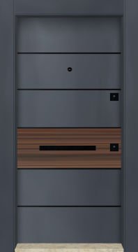 MONO ÇELİK KAPI MN-6048 Dış İklim Kapısı , Yağmur'a ve Güneşe Dayanıklı Çelik kapı Dışarıdan İçeriye Sol'a