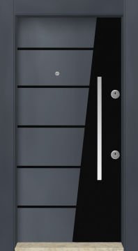 MONO ÇELİK KAPI MN-6050 Dış İklim Kapısı , Yağmur'a ve Güneşe Dayanıklı Çelik kapı Dışarıdan İçeriye Sol'a