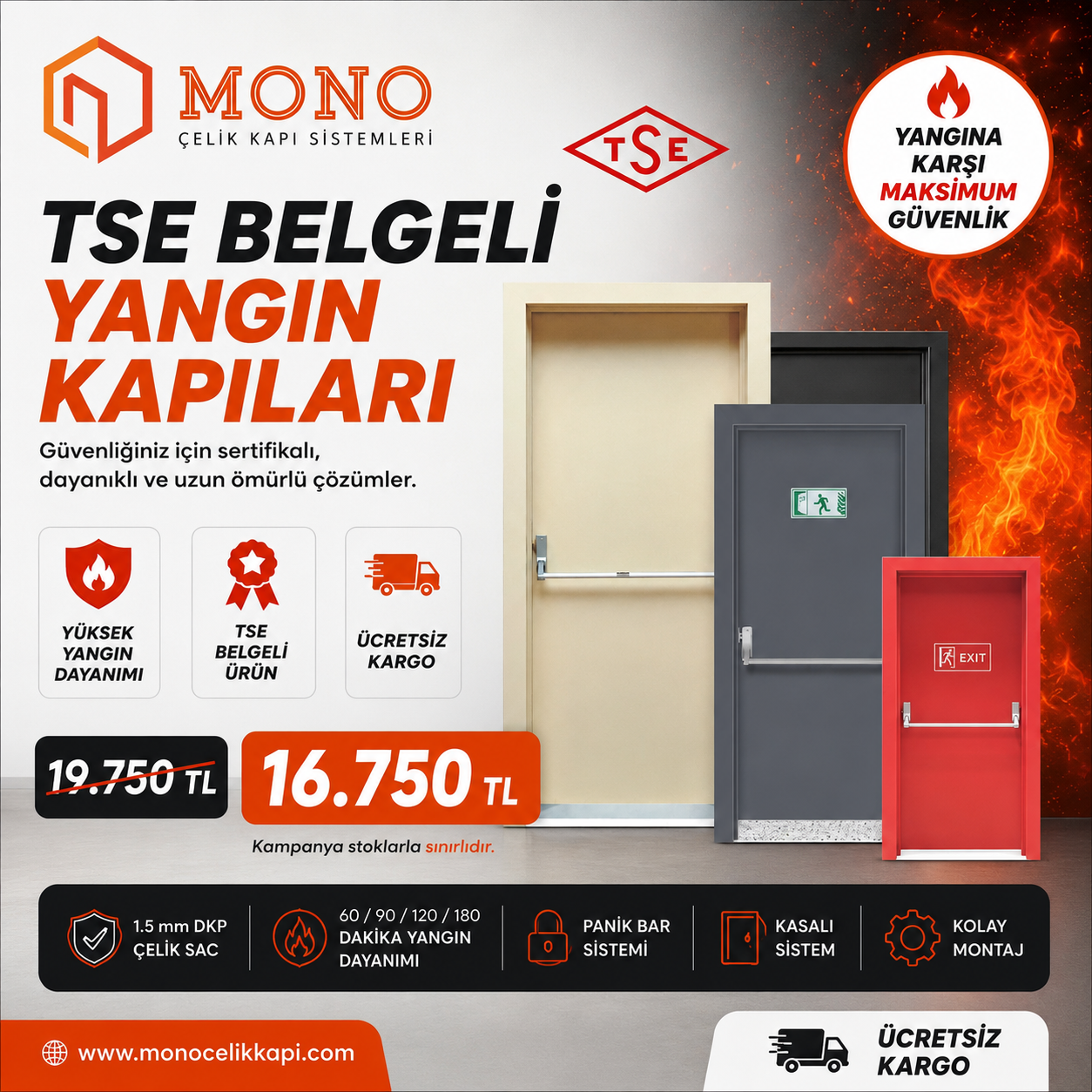 yangın kapıları